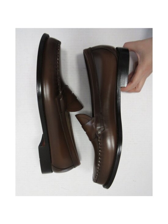 GH Bass Weejuns Shoes 11.5 D Cognac Logan Penny Loafer Leather NEW main image 6